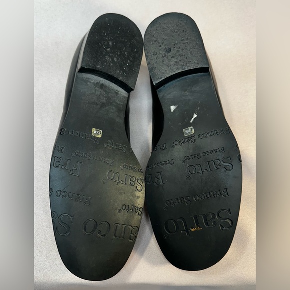 Franco Sarto- Women’s Black Leather Peace & Love Chain Loafers (7.5) - Picture 14 of 14